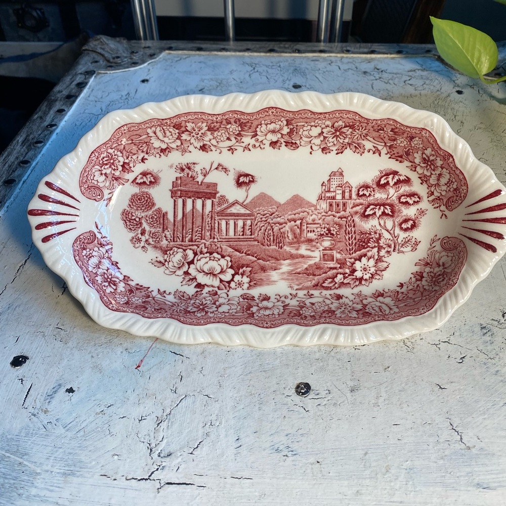 Warwick Tudor Rose Pink 11” Serving Platter